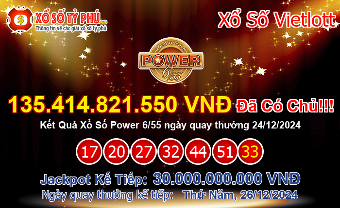 Kết Quả Xổ Số Power 6/55