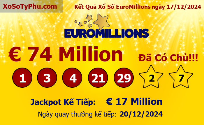 Kết Quả Xổ Số EuroMillions