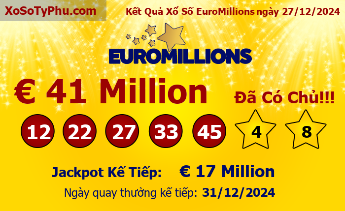 Kết Quả Xổ Số EuroMillions