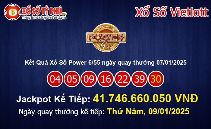 Kết Quả Xổ Số Power 6/55