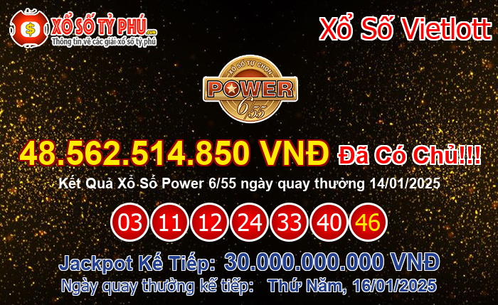 Kết Quả Xổ Số Power 6/55