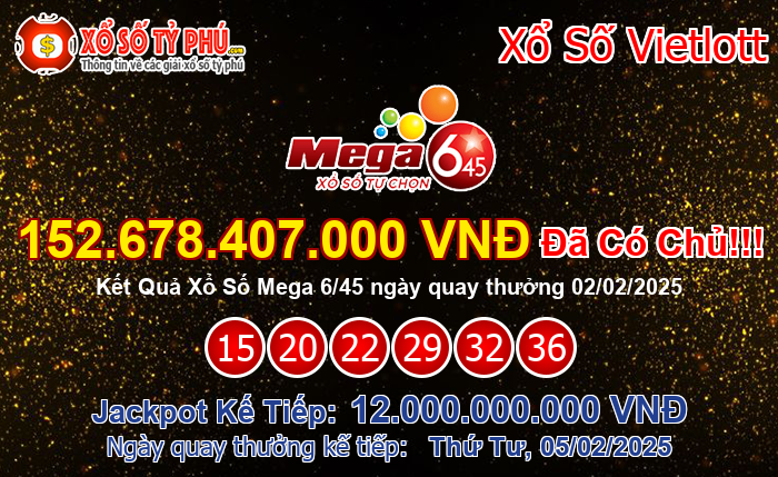 Kết Quả Xổ Số Mega 6/45