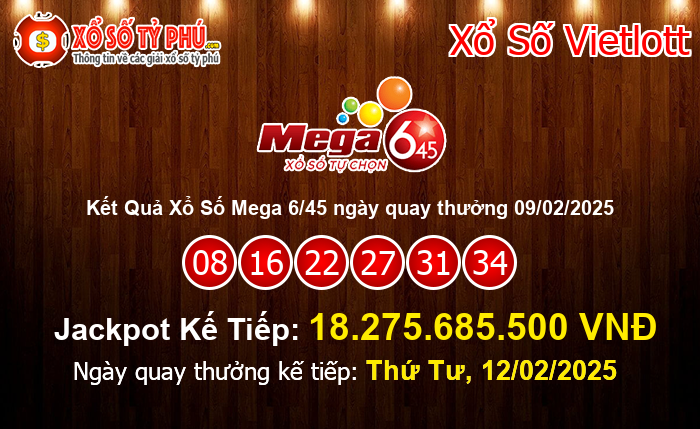 Kết Quả Xổ Số Mega 6/45