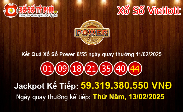 Kết Quả Xổ Số Power 6/55