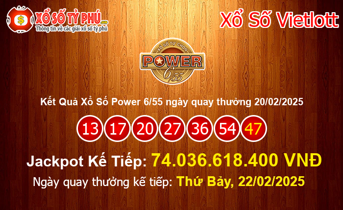 Kết Quả Xổ Số Power 6/55