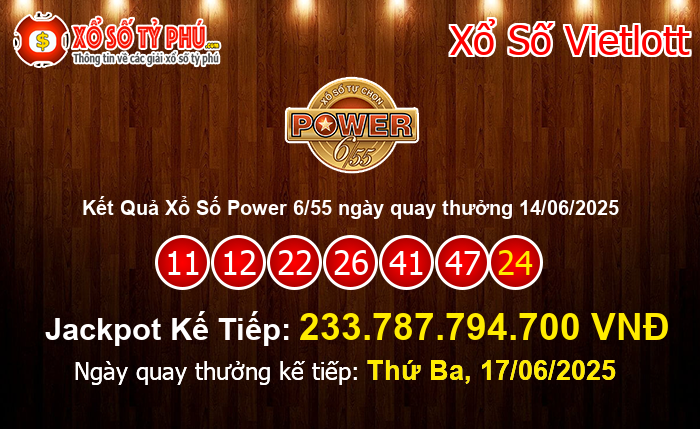 Kết Quả Xổ Số Power 6/55