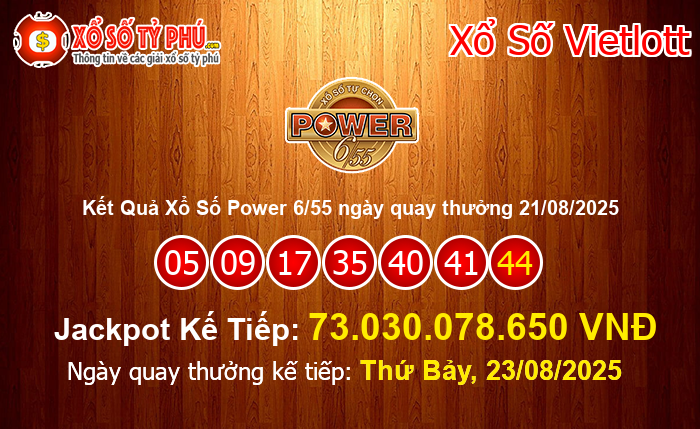Kết Quả Xổ Số Power 6/55
