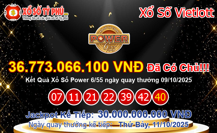 Kết Quả Xổ Số Power 6/55