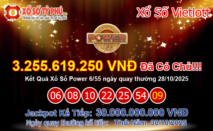 Kết Quả Xổ Số Power 6/55