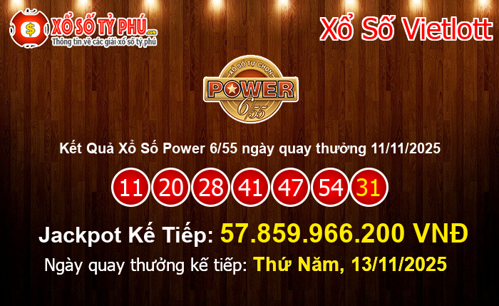 Kết Quả Xổ Số Power 6/55