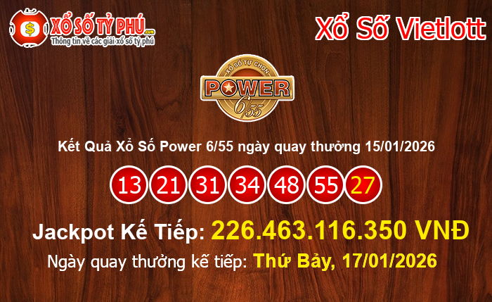 Kết Quả Xổ Số Power 6/55