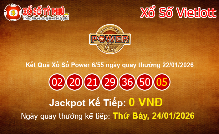 Kết Quả Xổ Số Power 6/55