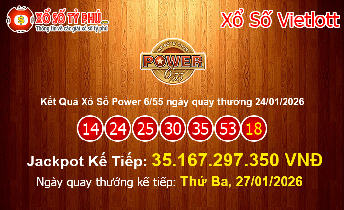 Kết Quả Xổ Số Power 6/55